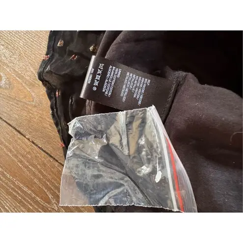 NWOT Allison New York Scarlett Black Metallic Dress Size Large