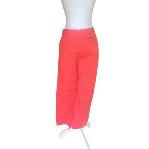 Ralph Lauren  Classic Chino Womens Pants 100% Cotton Straight Leg Coral Size 4