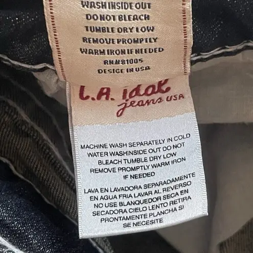 LA Idol Women's Blue Embellished Denim Jeans Size 15 Waist:36x34 in Western USA