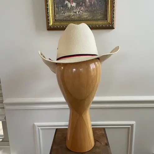 Genuine Shantung Straw Cowboy Cowgirl Hat 21” Small
