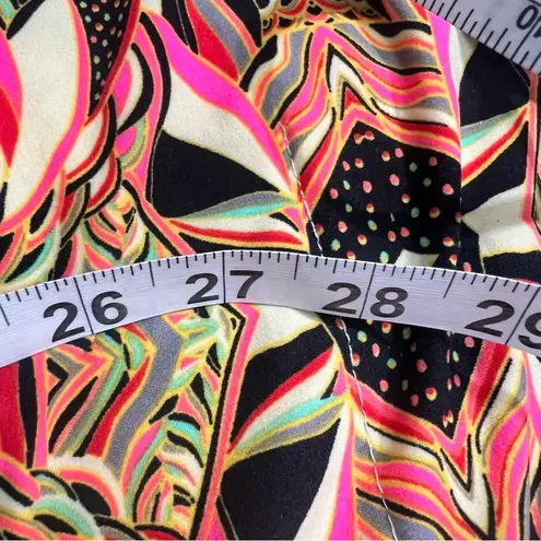 Bohemian Geometric Print Maxi Caftan Dress Resort Beach Cover Up Mumu Pink Size XL