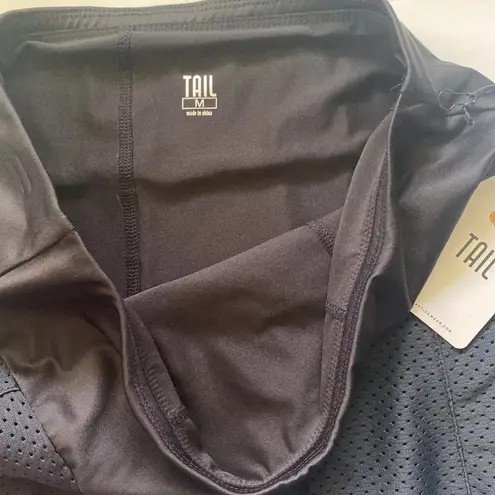 NWT Tail ‘Shayla’ black paneled flounce mesh golf tennis skort, size medium