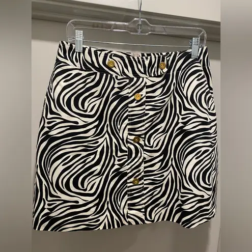 Sport Haley Black & White Zebra Printed Mini Golf Skirt Athletic Skort