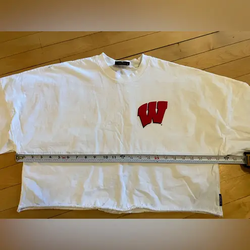 Spirit Jersey Wisconsin Badgers Cropped Long Sleeve