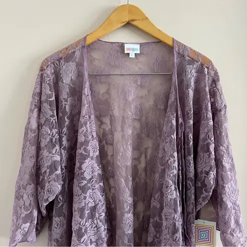 LuLaRoe Purple Lace Cardigan Size L 23 New With Tags From Sailor