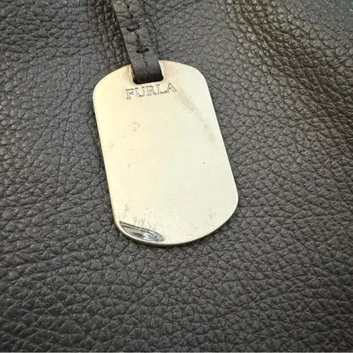 Furla grey leather tote bag