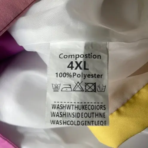 Women's Multicolor Cropped Blazer Fairy Button up Preppy Plus Size 4X Blue Size L