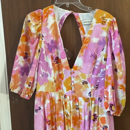 NICHOLAS celie floral dress midi Size 12