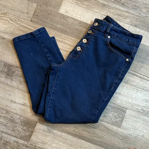 Tahari Women's Blue Capri Mid Rise Size 12/31