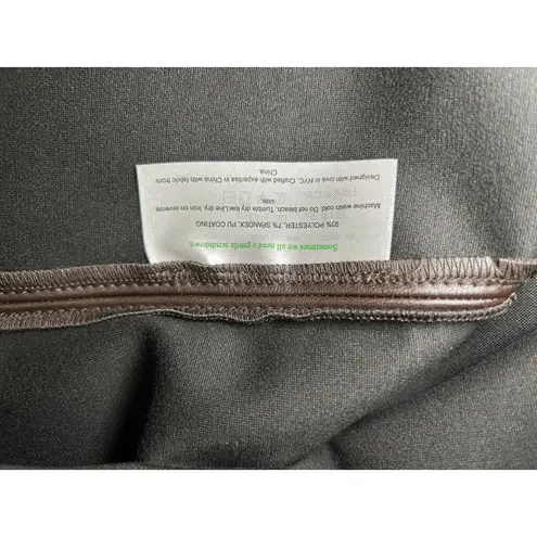 MM Lafleur $195 Women's Whitney Vegan Leather Brown Mini Skirt Size 8