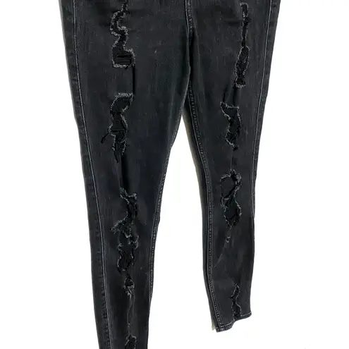 Hollister  Ultra High Rise Super Skinny Jeans Women 3 26x29 Distressed Ripped Emo