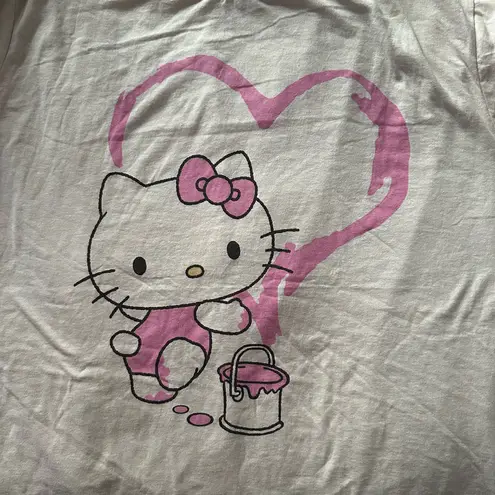 Sanrio Hello Kitty by Cream and Pink Heart Graphic T-shirt Size 2X