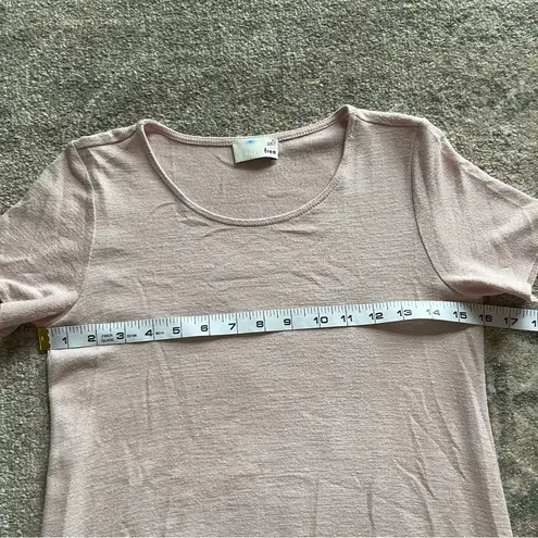 Wilfred Free  by Aritzia Soft Knit Baby Pink T-Shirt Mini Dress XS