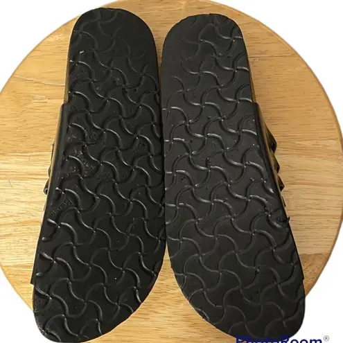 Birkenstock  Betula Granada Black Patent Leather Slides Size 9