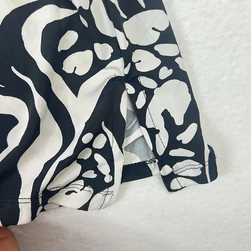 Swimsuits for All Women's Beach Coverup Tunic Plus Sz 14/16 Black White Kaftan