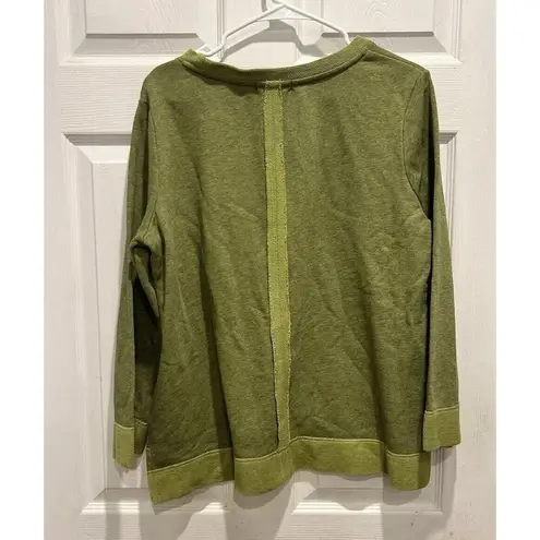 Habitat Escape by  Clothes Women's Small Green Pullover Sweatshirt Oversized