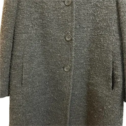 Fleurette Dark Gray Wool Blend Coat Size 14