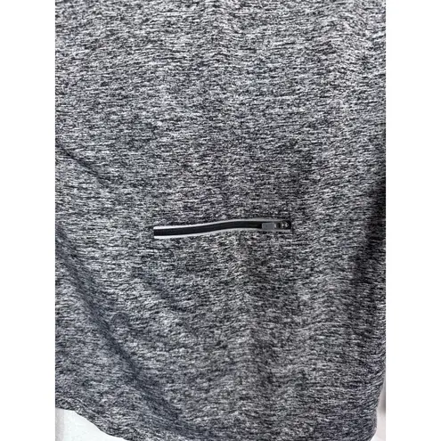 Tangerine Gray Space Dye Quarter Zip Pullover Women's Sm Long Sleeve Active Top