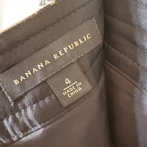 Banana Republic Geometric Print Silk-Blend Pencil Skirt Size 4