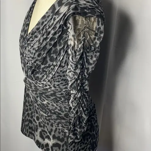Tadashi Shoji Ruchec Animal Print Cocktail…