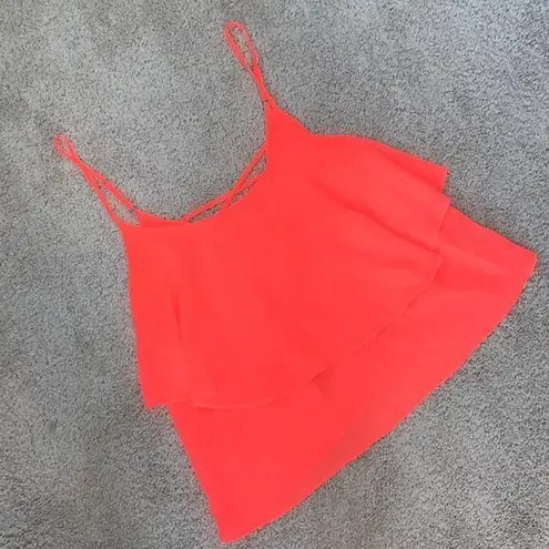 San Joy Layered Hot Pink Tank L