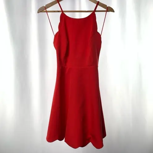 Lulus Play On Curves Backless Dress in Red Size Medium