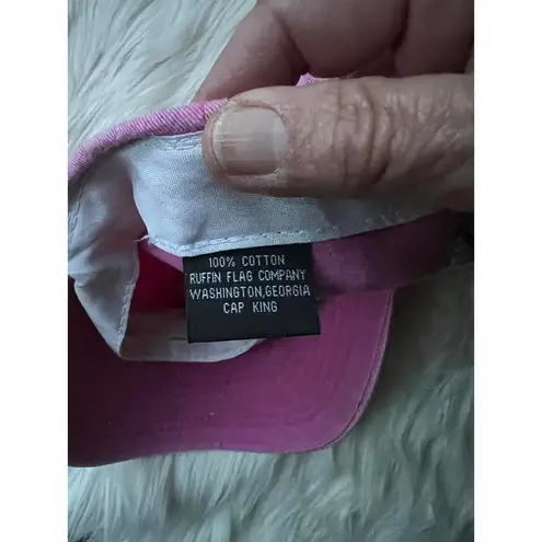 Stylish Pink Cap with South Carolina Iconic Palm Tree and Crescent Embroidery