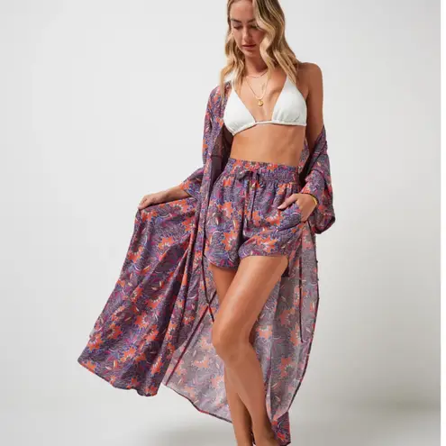 Travis Mathew Savanna Coverup Maxi Dress size Small $160 Purple