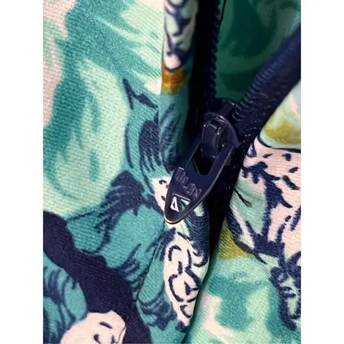 Passport Vintage Hawaiian Butterfly Floral Print Maxi Dress S SEE MEASUREMENTS Blue