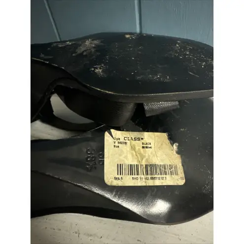 BCBG Maxazria wedge heel open toe ankle strap strappy Sz 8 Narrow BCBGMaxAzaria