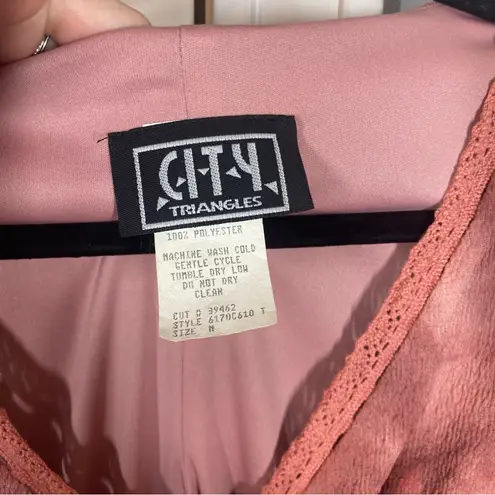 City Triangles Vintage 90s/Y2K  Flouncy Mini/Midi‎ Dress Tie Straps Flirty medium