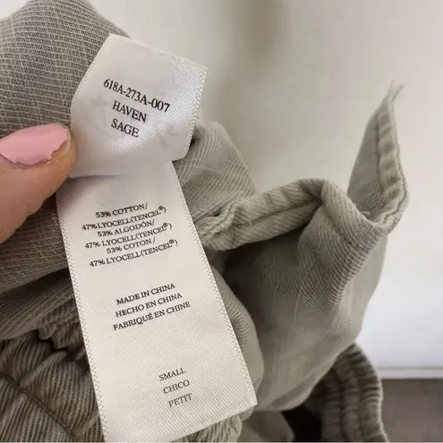 Rails Light Green Sage Tencel Cotton Twill Relaxed Joggers Pull On Haven Pants