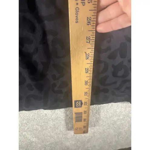 ellese sweatshirt womens us size 12 black leopard print quarter zip