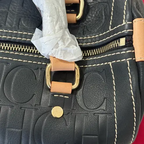 Carolina Herrera NWOT Authentic Black Genuine Leather CHCH ANDY Satchel Bag