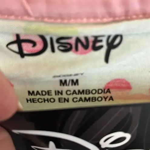 Disney  Womens Short Pajama Set with Pockets Aqua in color