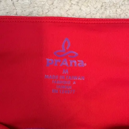 prAna Rai Swim Tights Leggings Red Purple Geometric Mandala Size M