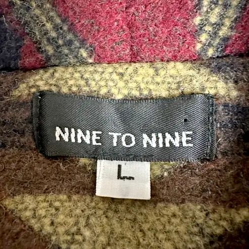 *RARE* Vintage Wool Aztec Blazer Jacket Red Size L