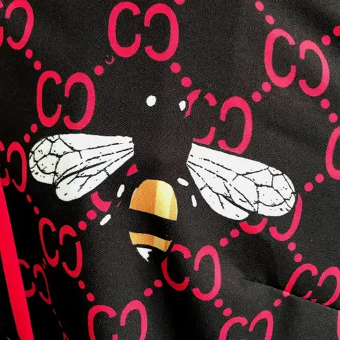 Vintage Diandian Didi Shirt Large Honey Bees Front Buttons Art to Wear Red Size undefined