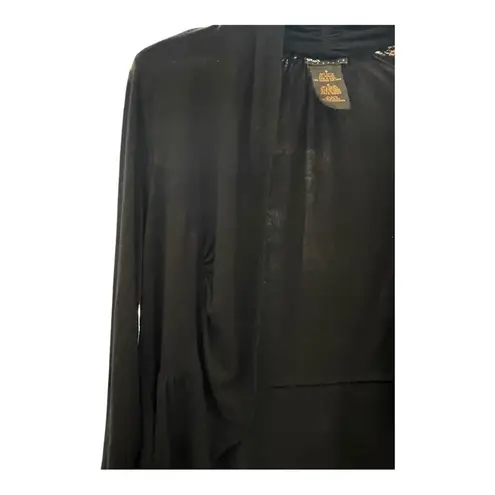 Grace Elements Black Open Front Cardigan Sweater