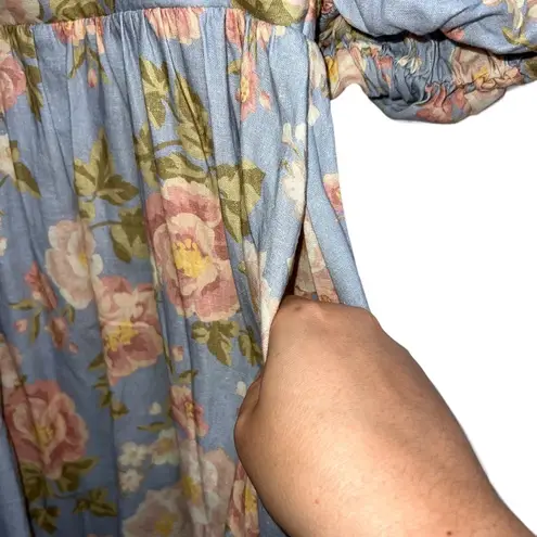 Yumi Kim NEW NWT Gayle Linen Dress In Mellow Brook Crystal Floral Print