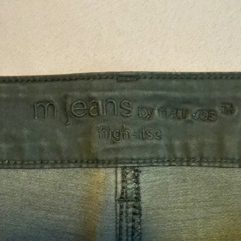 Maurices High Rise Flare Bootcut Leg Stretch Pants Womens Sz 22W Short Green #