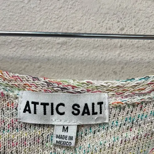 Attic Salt Women’s Not Today Multicolor Blue Emoji Pullover Sweater Size Medium