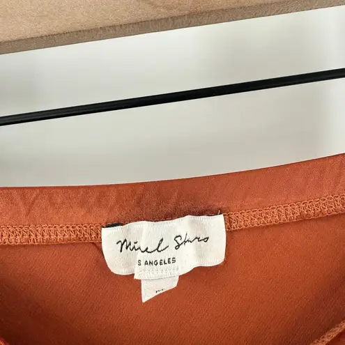 Michael Stars Skirt SZ Medium Leila Bias Cut Midi NWOT Toffee Satin Pull On NEW