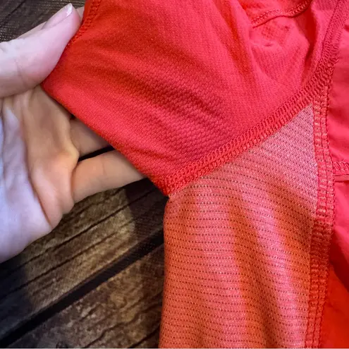 Lululemon  Swiftly Tech Short Sleeve • Workout Running Top • Sz 6 Orange