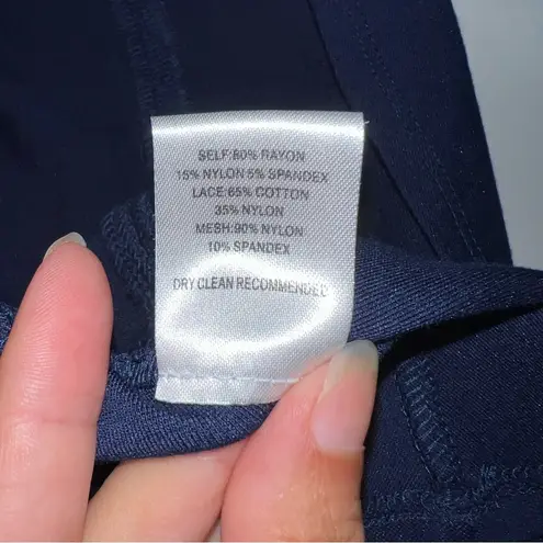 Ali & Jay sleeveless skater dress navy blue xs