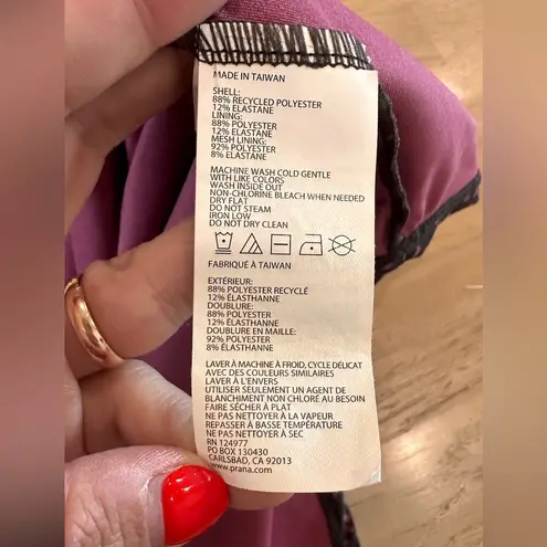 prAna PEARL ISLA DRESS DEEP PINE SPOTS size large