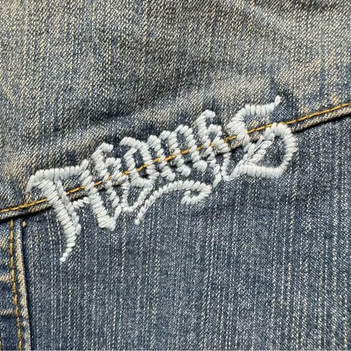 Akademiks AKDMKS Y2K Denim Patchwork Graffiti Coveralls Jumpsuit Flightsuit HipHop Belted