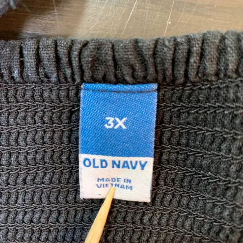 Old Navy  Women's 3X Black Linen‎ Blend Sleeveless Knotted Tie Jumpsuit