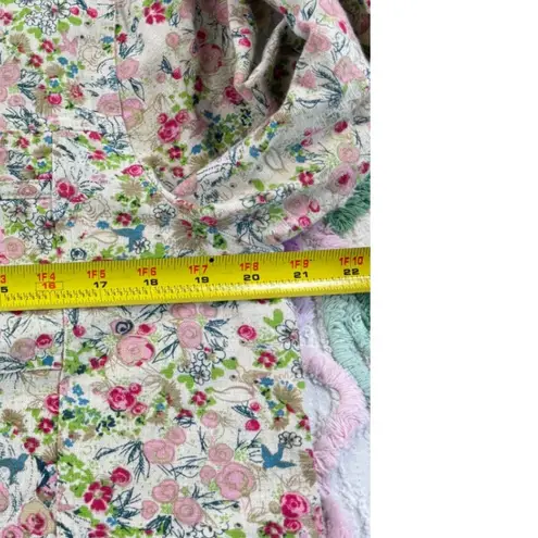 Christopher & Banks Christopher Banks Floral Print Jacket women Medium Linen Cotton Button Front