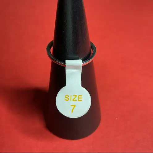 Bomb Party RBP6395 “Stack Me Up” Cubic Zirconia on .925 SSS Size 7 Ring NWT Silver